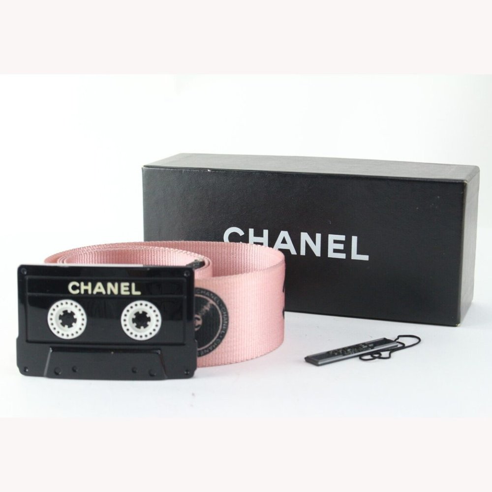Chanel 04P Size 75/30 Pink Cassette Tape Belt 1CC615K - Picture 12 of 12